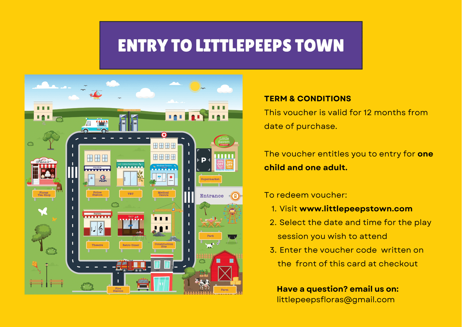 Little Peeps Town gift voucher